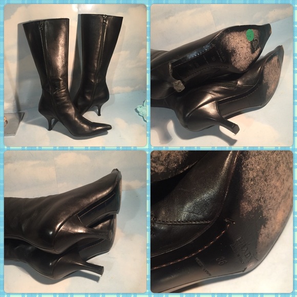COPY - PRADA CLASSY BLACK BOOTS SZ-36/6 - Picture 3 of 4